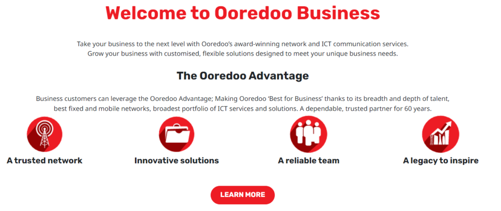 Ooredoo Business Internet Plans